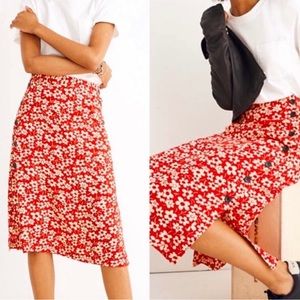 Madewell Fall 2018 Floral Skirt